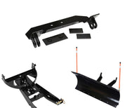 Denali Black UTV Snow Plow Kit For Polaris Ranger 570 Mid Size 2014-2021