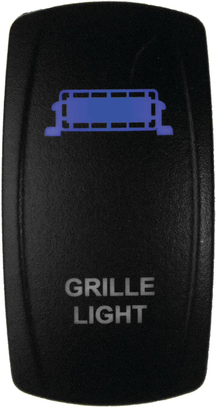 DragonFire Racing Laser-Etched Dual LED Switch - Grill Light - Blue - 04-0093
