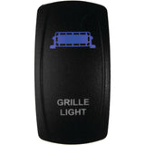 DragonFire Racing Laser-Etched Dual LED Switch - Grill Light - Blue - 04-0093