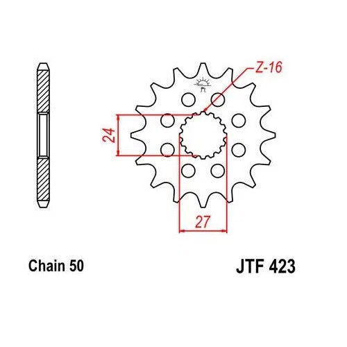 Steel Front Sprocket 16T for Street SUZUKI Hayabusa GSX-R1300 2008-2016