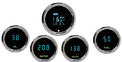 Dakota Digital Universal Individual 5-Gauge Kit Round Teal Display ODYR-50-1 New