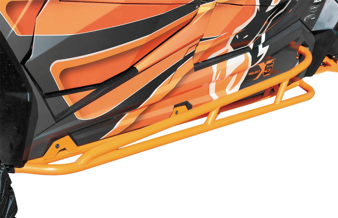 DragonFire Racing RacePace Nerf Bars for 2 Seat Polaris XP 1000 and RZR 900 - Orange - 01-1122