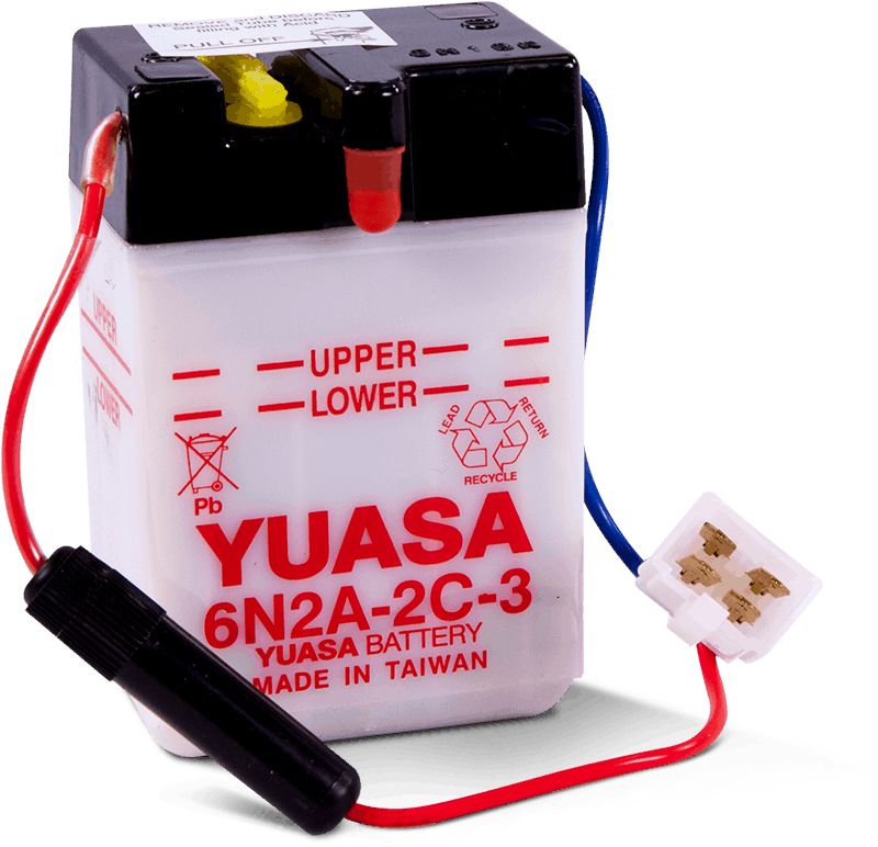 Yuasa Conventional 6N2A2C3 6 Volt Battery YUAM262C3