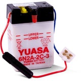 Yuasa Conventional 6N2A2C3 6 Volt Battery YUAM262C3