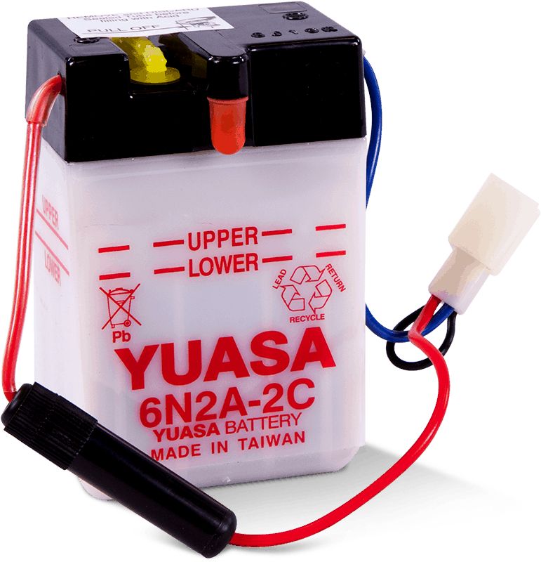 Yuasa Conventional 6N2A2C 6 Volt Battery YUAM262AC