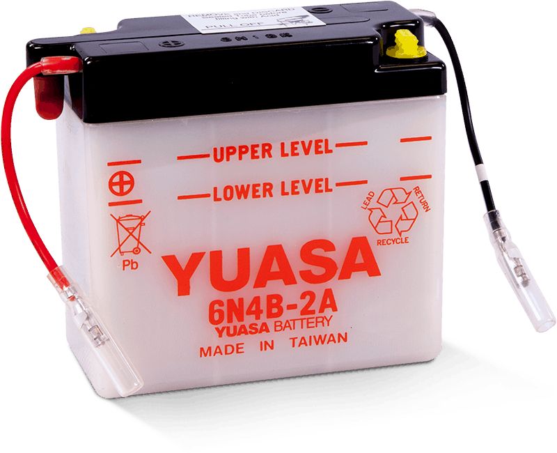 Yuasa Conventional 6N4B-2A 6 Volt Battery YUAM26B4B