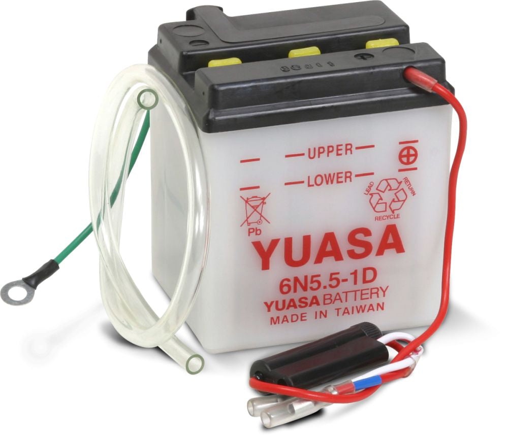 Yuasa Conventional 6N5.51D 6 Volt Battery YUAM2655B