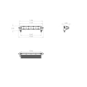 Baja Designs LED Light Bar 10 inch S8 Edition Wide Cornering Pattern Baja Amber Lens Universal 701014