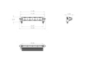 Baja Designs LED Light Bar 10 inch S8 Edition Wide Cornering Pattern Baja Amber Lens Universal 701014