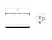 Baja Designs LED Light Bar 50 inch S8 Edition Driving/Combo Pattern Baja Amber Lens Universal 705013