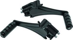 Kuryakyn Black Adjustable Passenger Pegs With ISO Small Pegs 7059