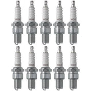 Set of 10 NGK Standard Spark Plugs for Kawasaki KX250-D 1985 Engine 250cc