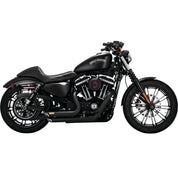 Vance & Hines 47429 40th Anniversary Shortshots Staggered Black Exhaust 14-19 XL