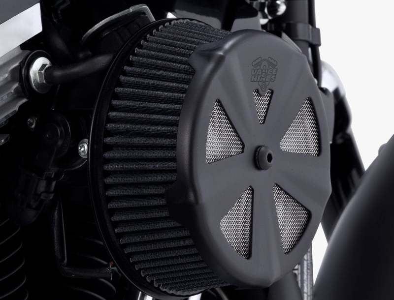 Vance & Hines Skullcap Crown Air Intake Cover Rain Sock Matte Black 71019