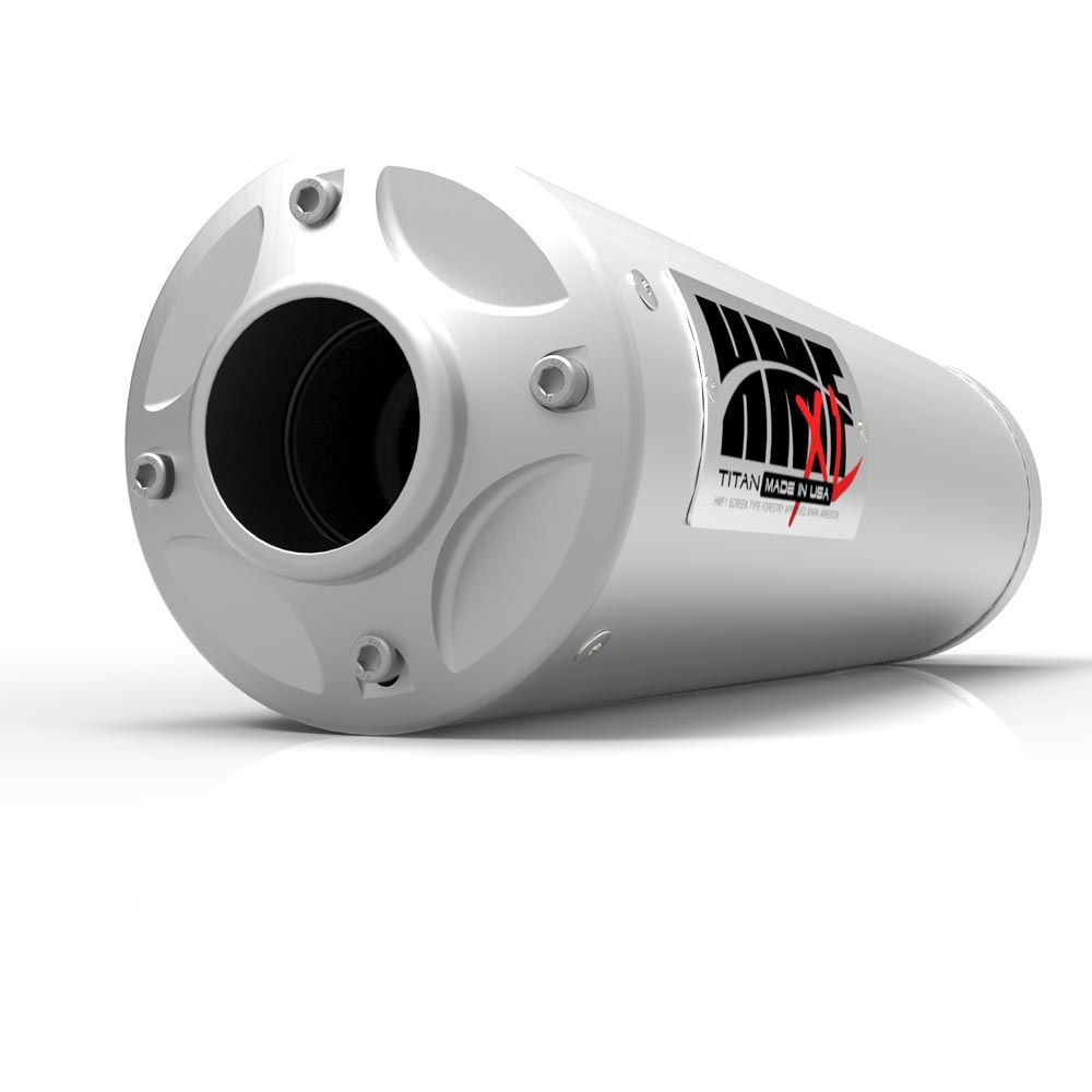 HMF Muffler Can-Am Outlander MAX 08 Stainless Titan-XL Slip On Exhaust Billet End Cap