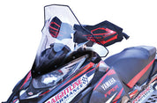 Powermadd Yamaha Sr Viper Tall Clear W/Black 19" 14540