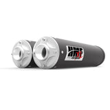 HMF Muffler Can-Am Maverick/MAX 13-18 Gun Metal Titan-XL Dual Slip On Exhaust Billet End Cap
