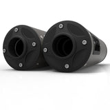 HMF Muffler Can-Am Maverick/MAX 13-18 Gun Metal Titan-XL Dual Slip On Exhaust Blackout End Cap