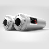 HMF Muffler Can-Am Maverick Turbo 15-17 Stainless Titan-XL Dual Slip On Exhaust Billet End Cap