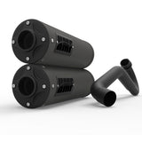HMF Muffler Can-Am Maverick X3 17-25 Gun Metal Titan-XL Dual Full System Exhaust Blackout End Cap