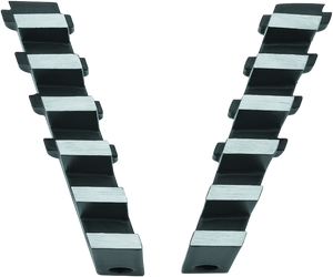 Kuryakyn Black & Raw Exhaust Port Fillers 7187
