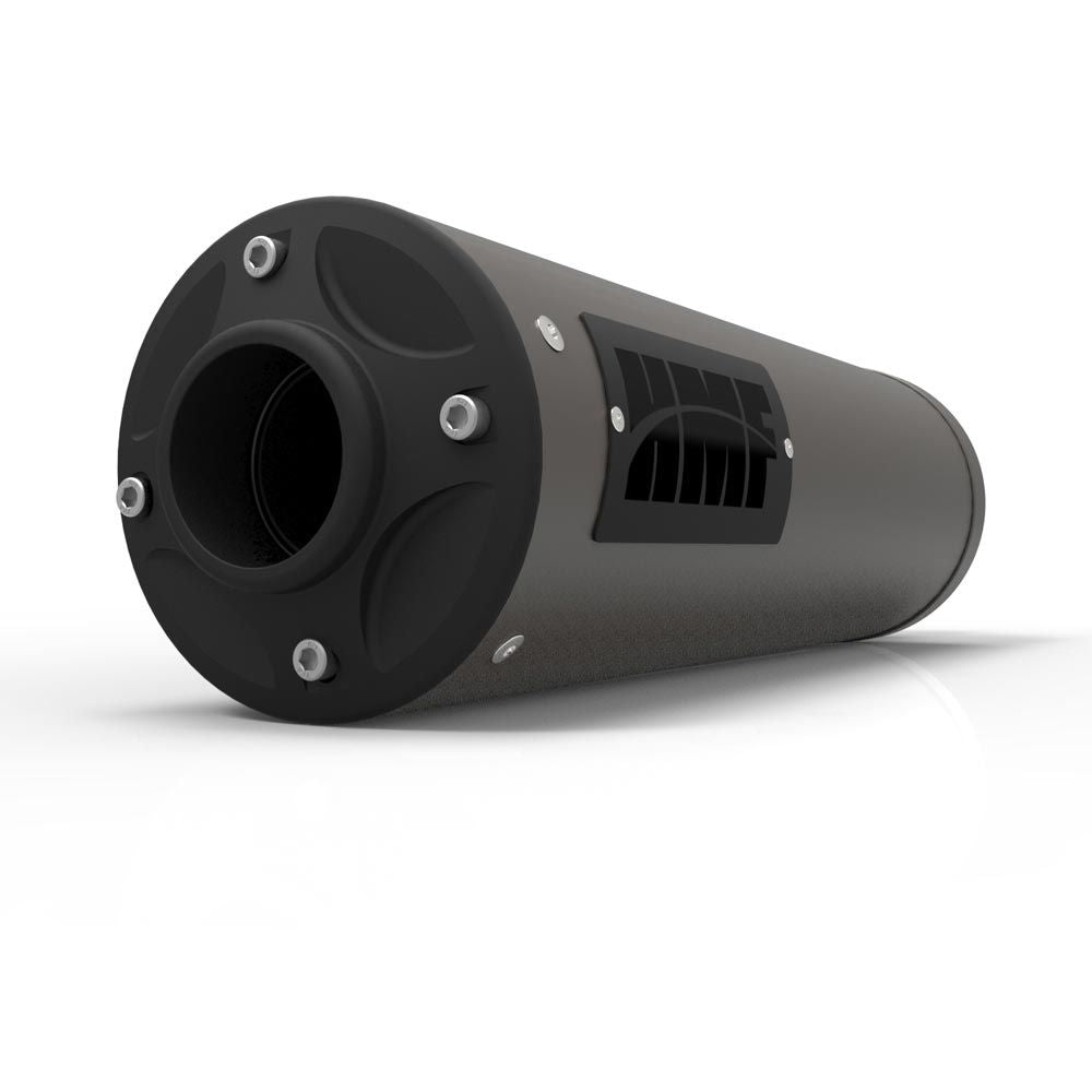 HMF Muffler Honda Rancher 420 07-08 Gun Metal Titan-XL Slip On Exhaust Blackout End Cap