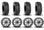 System 3 SB-4 Beadlock Cement Grey 15" Wheels And XT400 Tires [30x10R-15]