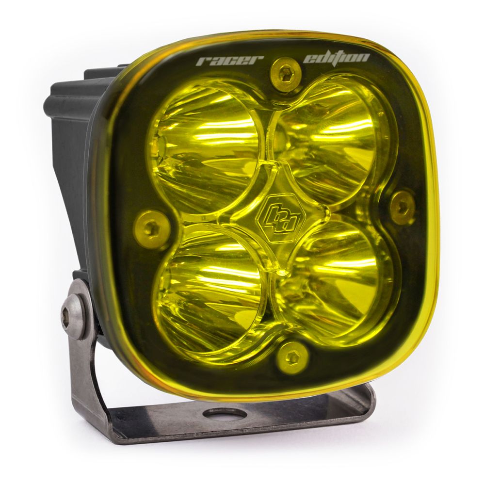 Baja Designs Auxiliary LED Light Pod Each Squadron Racer Series Spot Pattern Baja Amber Lens Universal 720011