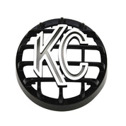 KC HiLiTES 4" Rally 400 - Stone Guard - ABS Plastic - Black / White KC Logo