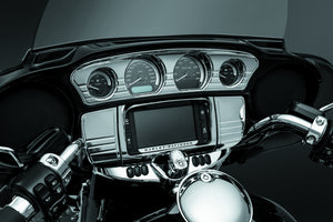 Kuryakyn Chrome Deluxe Tri-Line Stereo Trim Kit 7240