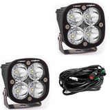 Par de luces LED auxiliares Baja Designs Squadron Racer Series, patrón de puntos, lente transparente universal 727801