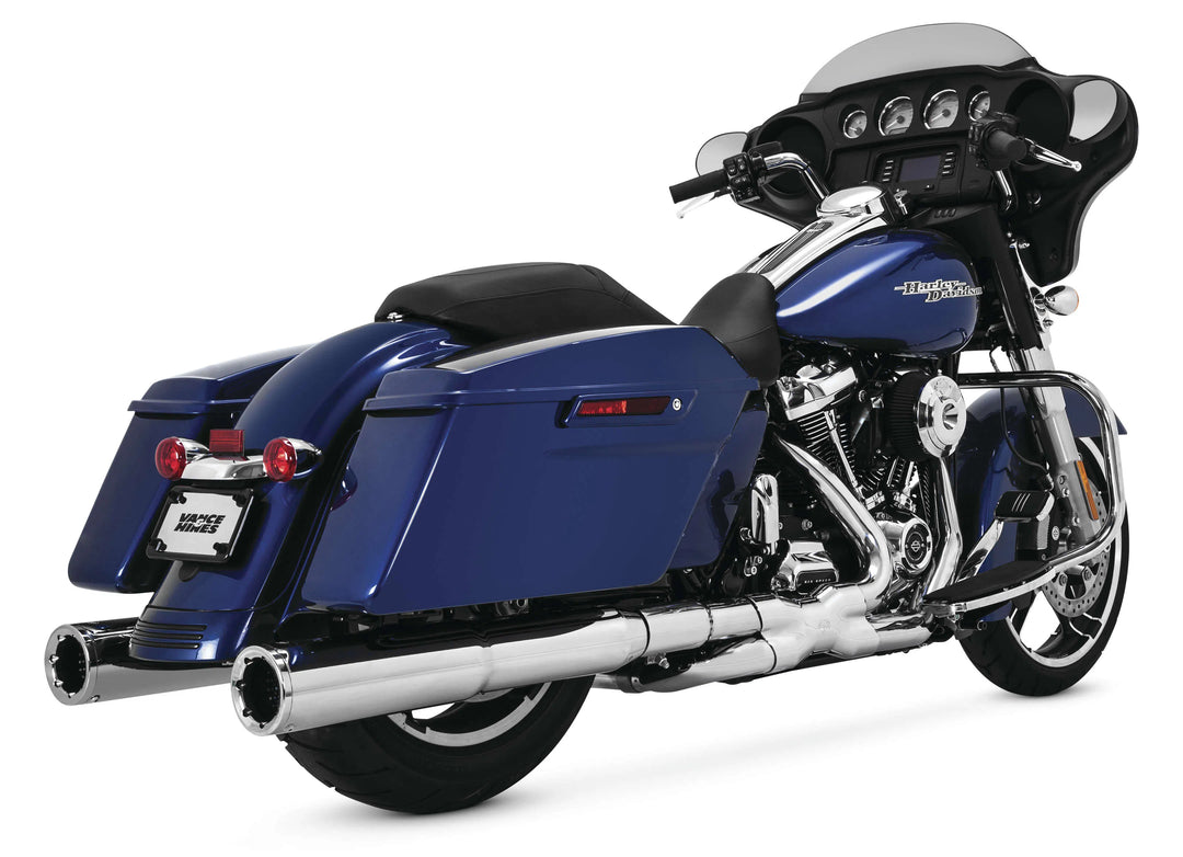 Vance & Hines 16871 Power Duals Chrome Head Pipe Harley Davidson FLH, FLT 17-18
