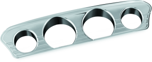 Kuryakyn Chrome Tri-Line Gauge Trim 7284