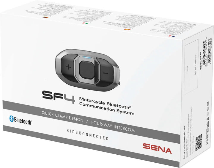 Sena SF4 Bluetooth Motorcycle Headset SF4-01 - Single Pack