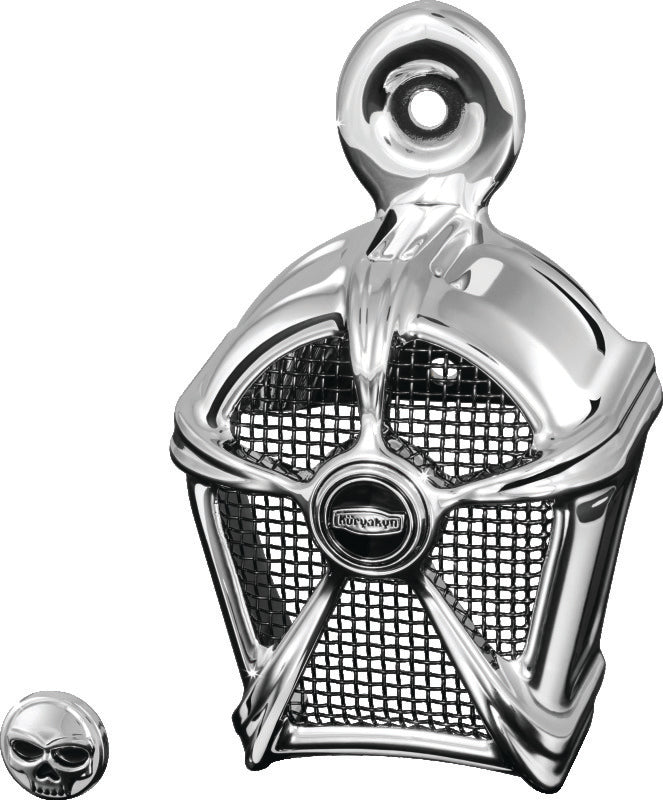 Kuryakyn Chrome Mach 2 Horn Cover With Black Mesh 7296