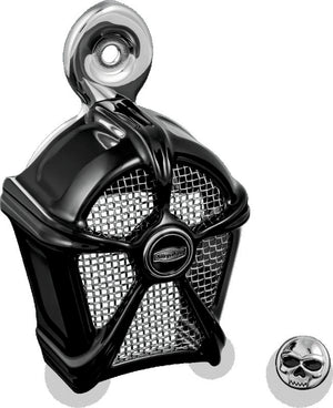 Kuryakyn Black Mach 2 Horn Cover With Chrome Mesh 7297