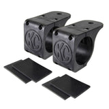 KC HiLiTES Bracket Set - Tube Clamp Light Mount - Rubber Adjustment Shims - 1.75" - 2.0"