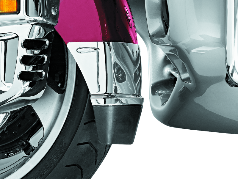 Kuryakyn Chrome Front Fender Extension With Mud Flap 7352