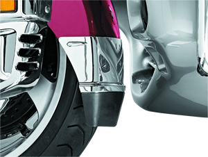 Kuryakyn Chrome Front Fender Extension With Mud Flap 7352