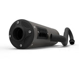 Silenciador HMF Polaris RZR S 800 08-10 Gun Metal Titan-XL Sistema completo de escape Tapa de extremo opaca