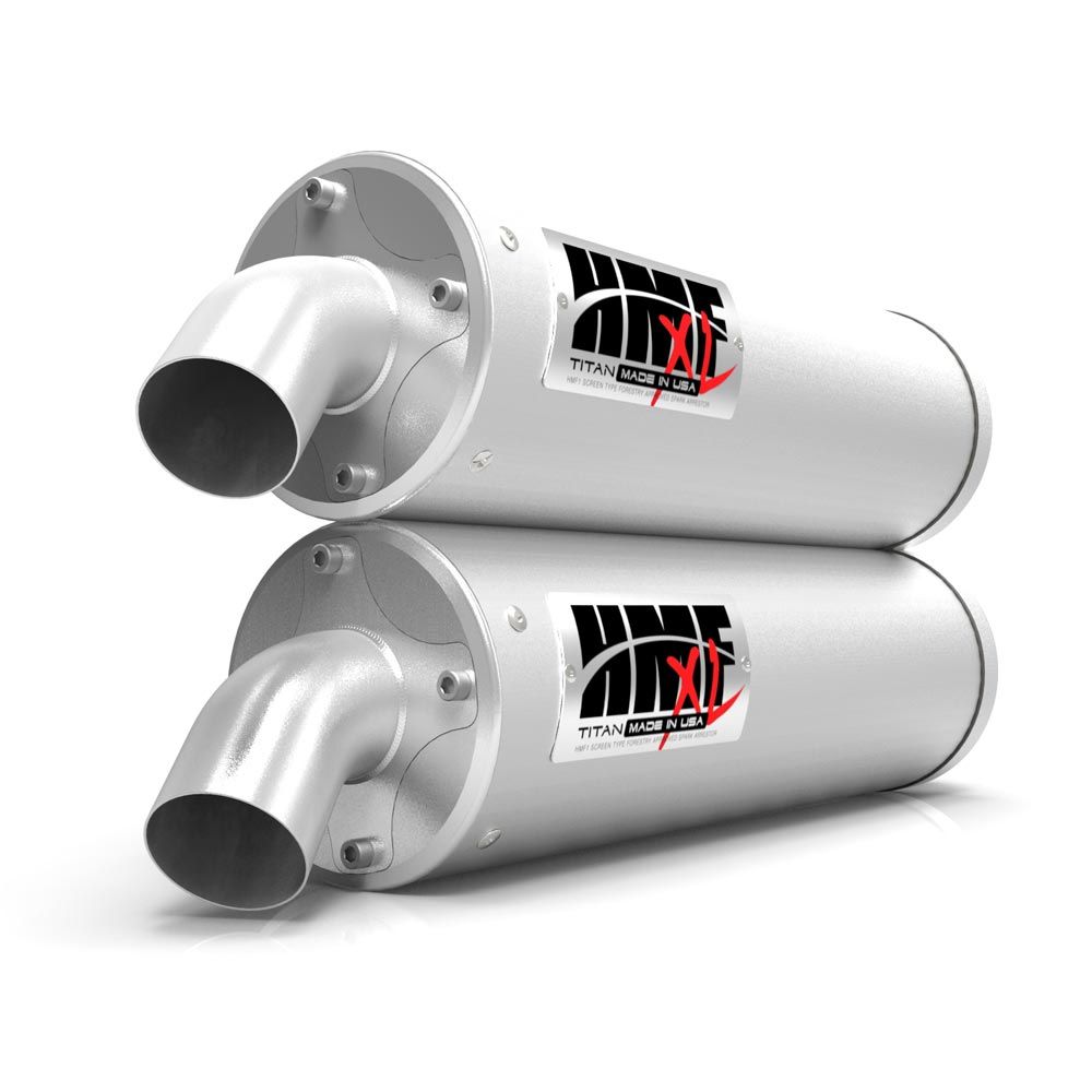 HMF Muffler Polaris RZR XP/4 Turbo/S 16-21 Titan-XL Dual Slip On Exhaust