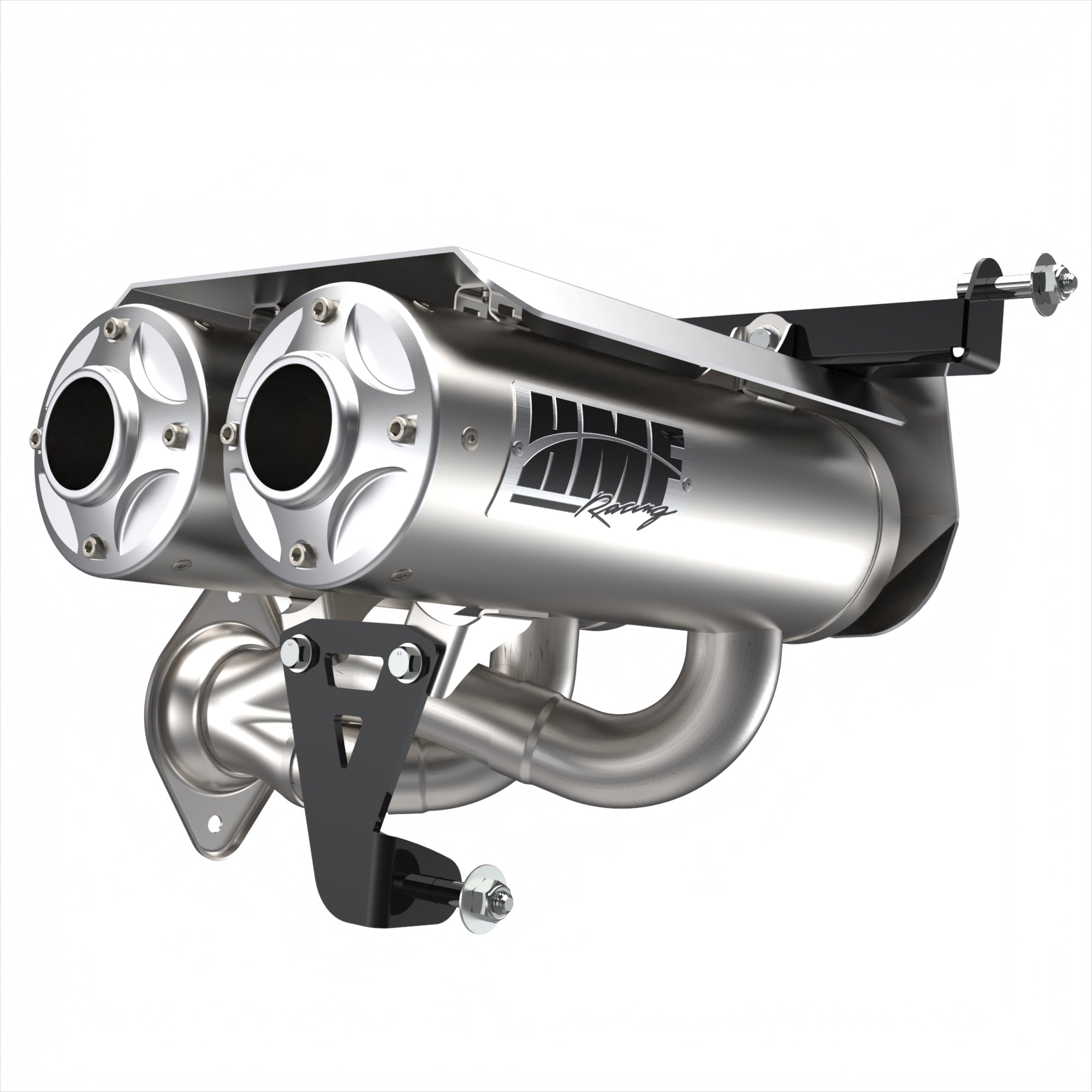 HMF Dual Slip On Titan-XL Exhaust for Polaris RZR Pro R 22-23