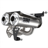 HMF Muffler Polaris RZR Pro R 22-24 Stainless Titan-XL Dual Slip On Exhaust Billet End Cap