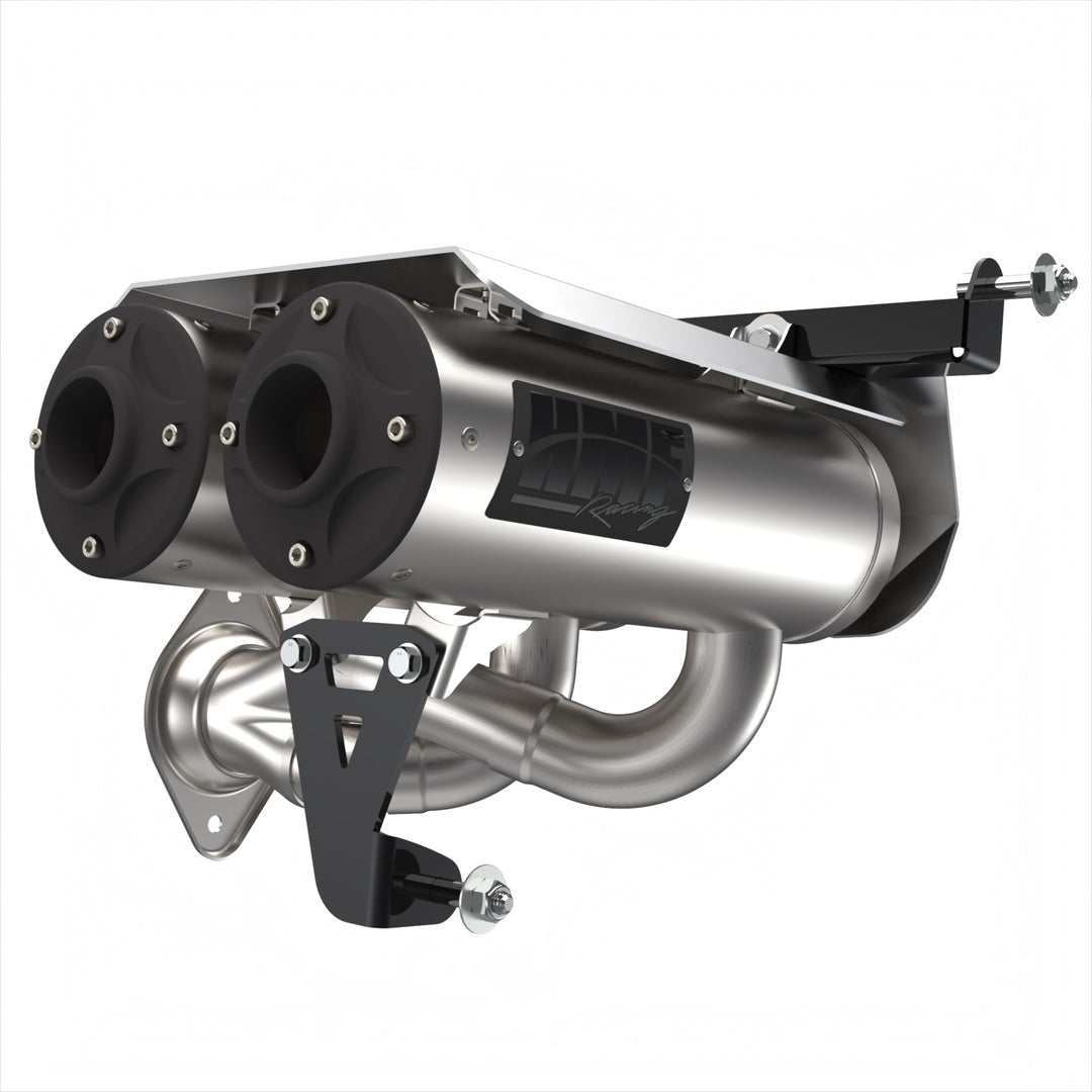 HMF Dual Slip On Titan-XL Exhaust for Polaris RZR Pro R 22-23
