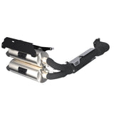 HMF Muffler Polaris RZR Turbo R 22-24 Stainless Titan-XL Dual Full System Exhaust Blackout End Cap