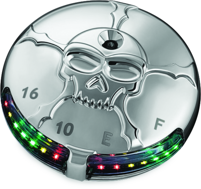 Kuryakyn Chrome Zombie Fuel & Battery Gauge 7357