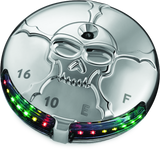 Kuryakyn Chrome Zombie Fuel & Battery Gauge 7357