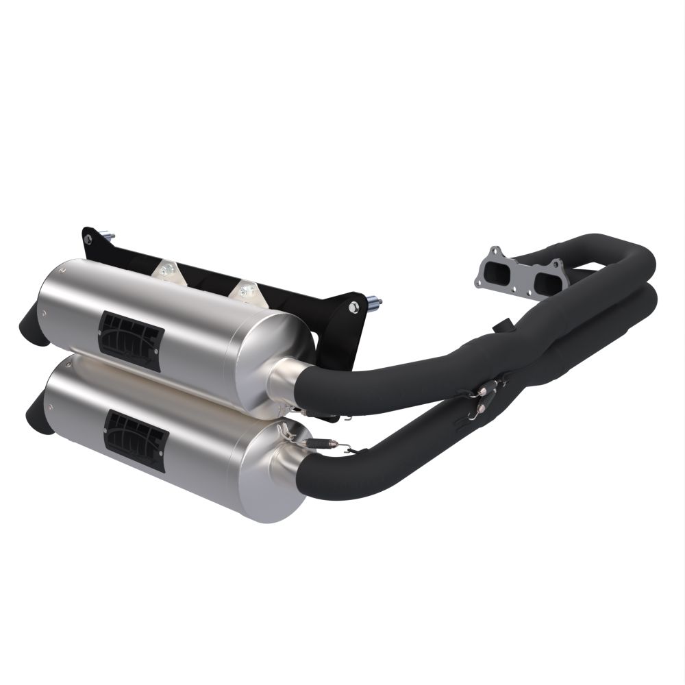 HMF Muffler Polaris RZR XP/4 1000 24-25 Gun Metal Titan-XL Dual Full System Exhaust