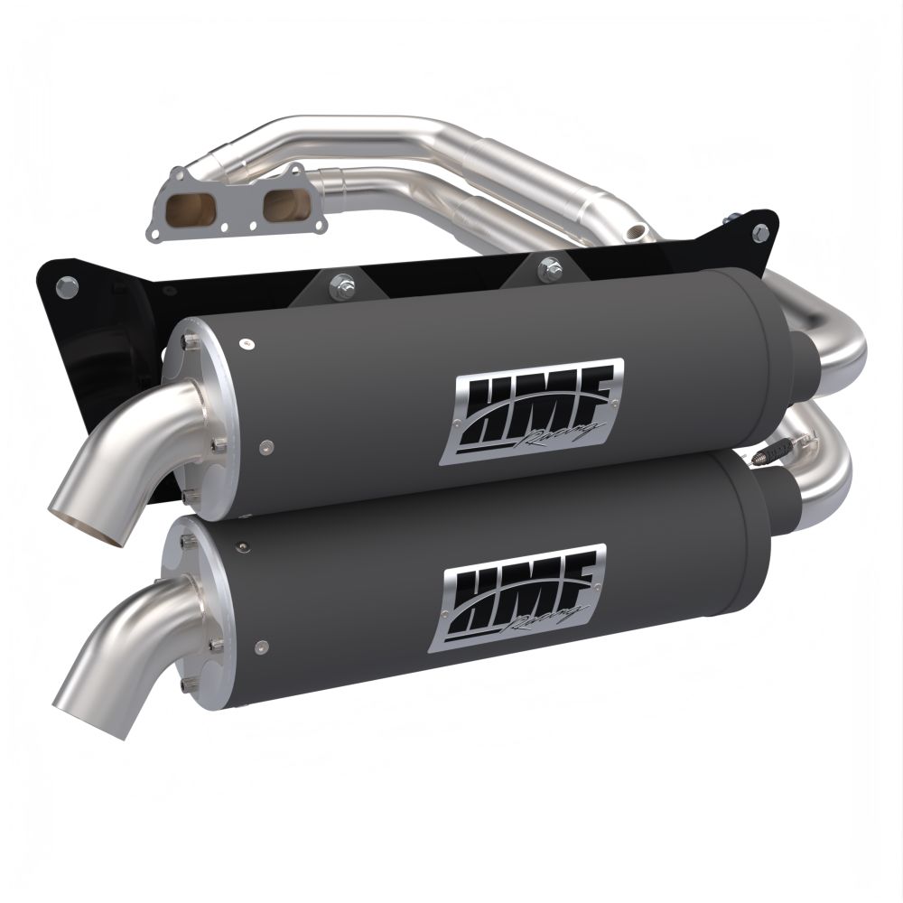 HMF Muffler Polaris RZR XP/4 1000 24-25 Gun Metal Titan-XL Dual Full System Exhaust