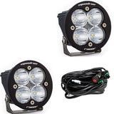 Par de luces LED auxiliares Baja Designs Squadron-R Racer Series, patrón de puntos, lente transparente universal 737801